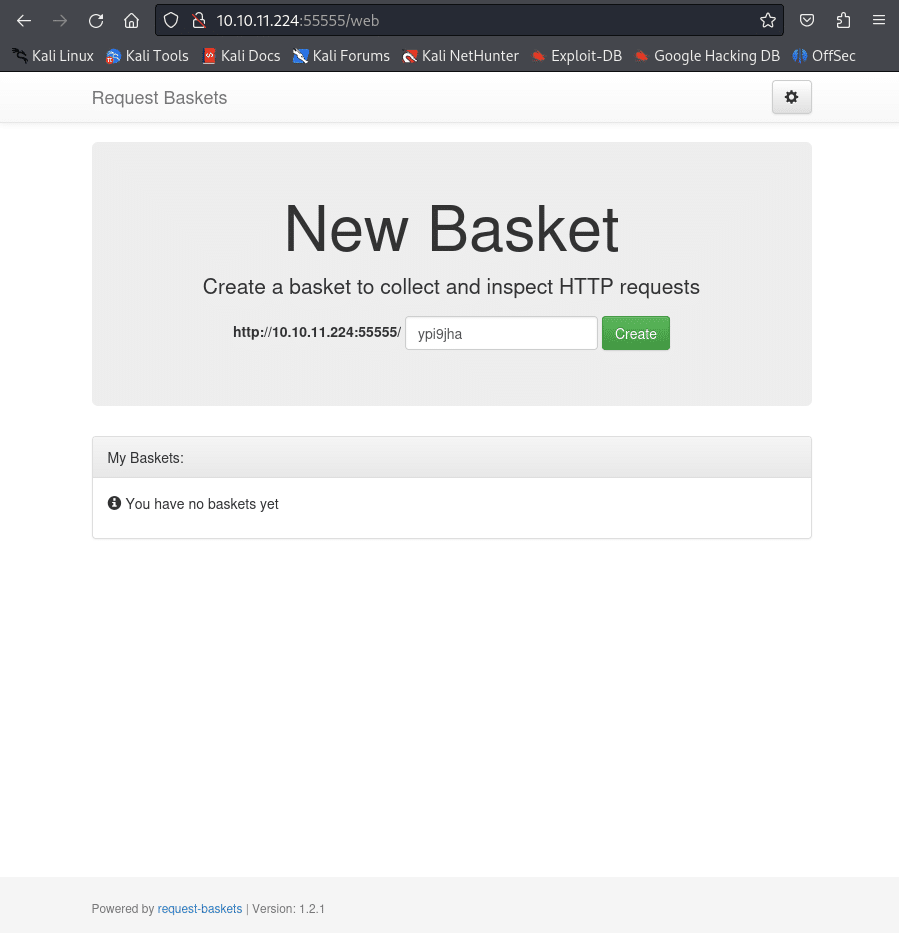 Request Baskets web application